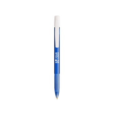 Kunststoff-Kugelschreiber mit Druckmechanik, einziehbar, und blauer Tinte BIC®
