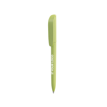 Drehbarer, Biologisch abbaubarer Kugelschreiber mit blauer Schrift Super Clip Origin BIC®