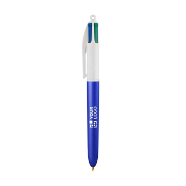 Kugelschreiber aus Kunststoff im Frost-Look mit 4 Farben Tinte BIC®