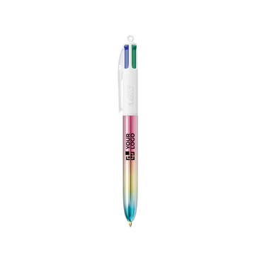 Kugelschreiber aus Kunststoff im Farbverlauf-Design mit 4-Farben-Tinte Gradient BIC®