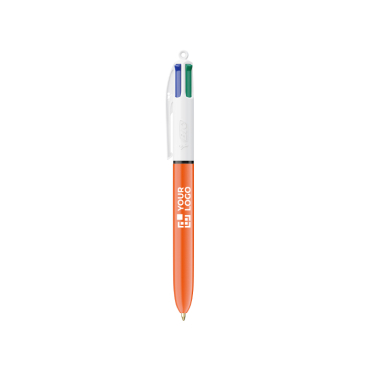Kunststoff-Kugelschreiber mit feiner Schreibspitze 0,8 mm und 4 Tintenfarben BIC®
