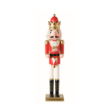 Dekorative Nussknacker-Figur aus Holz mit stabilem Standfuß