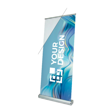 Roll-up-Banner in Europa gefertigt mit mittlerer Transporttasche