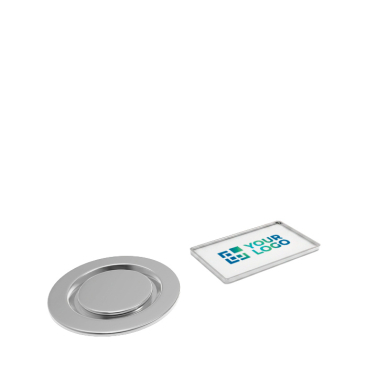 Metall-Pin für Kleidung mit magnetischem Verschluss, klein, rechteckig
