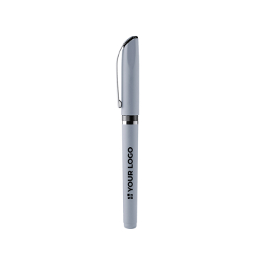 Rollerball aus Kunststoff mit matter Oberfläche und blauer Gel-Tinte