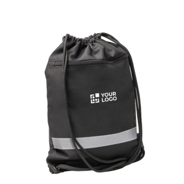 Kordelrucksack recycelt mit verstellbaren Kordeln und Tasche