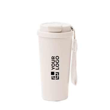 Thermobecher aus Edelstahl mit auslaufsicherem Deckel 500 ml