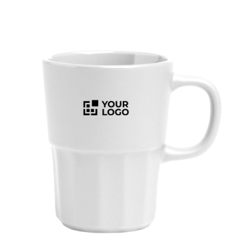 Keramiktasse matt mit farbigem Innenraum 450 ml