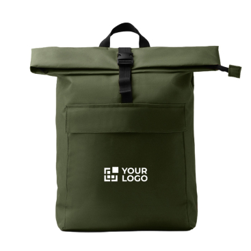 Laptoprucksack aus recyceltem Polyester mit erweiterbarem Hauptfach, 15 Zoll