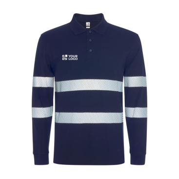 Polo Langarm unisex hochsichtbar 220 g/m2 Roly Foran LS