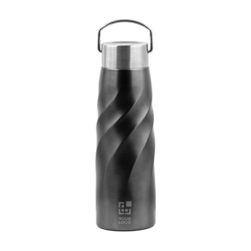 Thermosflasche aus recyceltem Stahl von BrandCharger, 500 ml