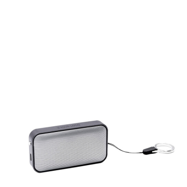 Lautsprecher aus Alu und Wildleder von BrandCharger, 2 W