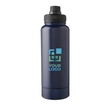 Edelstahlflasche mit Fach am Boden, 1 L