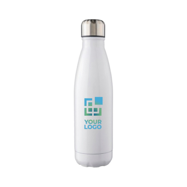 Edelstahlflasche mit silbernem Schraubverschluss, 650 ml