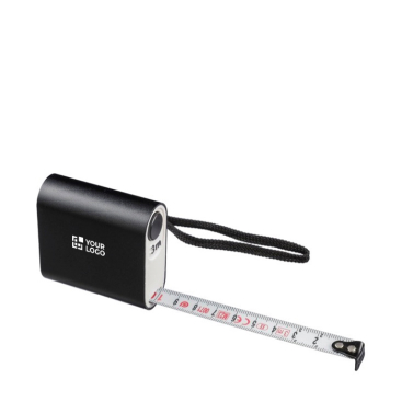 Aluminium-Maßband mit Knopf und Trageschlaufe, 3 m