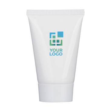 Sonnencreme SPF30 mit Vanilleduft in weißer Tube