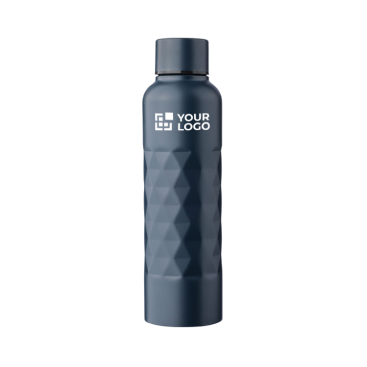 Edelstahlflasche mit geometrischer Struktur, 800 ml