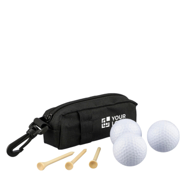 6-teiliges Golf-Set im Etui mit Reissverschluss und Karabinerhaken