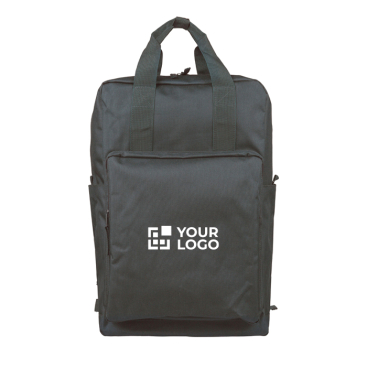 Rucksack aus recyceltem Polyester für Laptop 16'' mit Tragegriffen oben