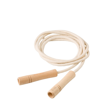 Springseil aus Baumwolle und Polyester mit FSC-Holzgriffen