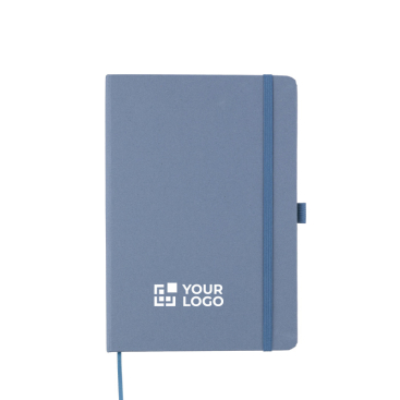 A5-Notizbuch mit Einband aus recyceltem Karton und liniertem Papier
