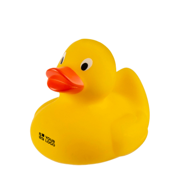 Klassische gelbe Gummiente für die Badewanne