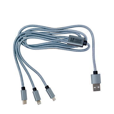 Ladekabel-Set mit mehreren USB-Anschlüssen, 95 cm