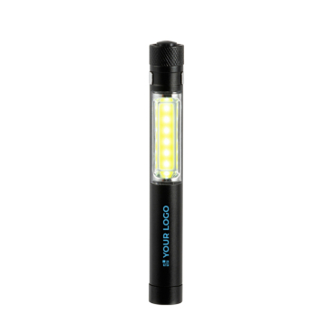 Taschenlampe mit COB-Technologie, Magnet und Metallclip