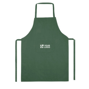 Einfache Kochschürze als Werbeartikel aus Polyester, 200 g/m2 (GO)