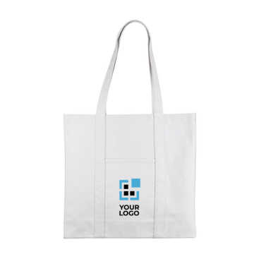 Große Tasche aus recycelter Baumwolle mit Henkeln, 360 g/m2