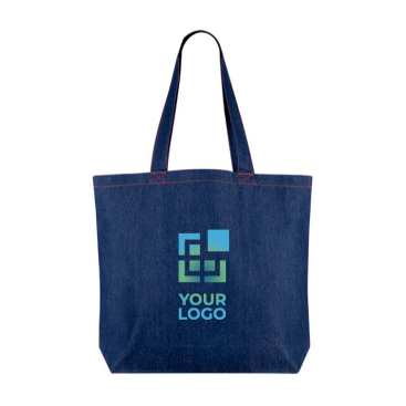 Tasche aus recyceltem Denim mit langen Henkeln, 280 g/m2