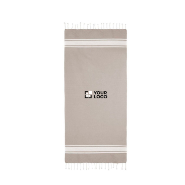 Strandtuch aus recycelter Baumwolle und Polyester, 150 g/m2