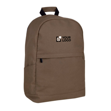 Laptop-Rucksack aus Baumwolle mit Seitenfächern, 15''