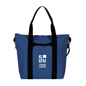Tasche aus weichem Kunstleder mit doppeltem schwarzen Griff