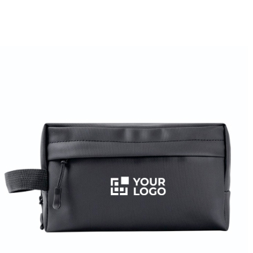 Kulturtasche aus Kunstleder mit seitlichem Griff, 500 g/m²