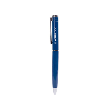 Eleganter Drehmechanik-Kugelschreiber mit blauer Tinte