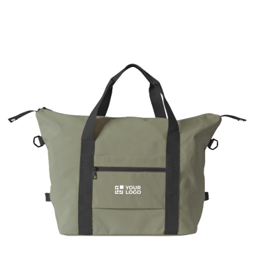 Polyester-Reisetasche mit Trolleyband und kurzen Griffen