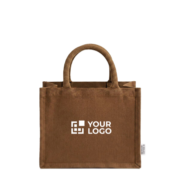 Mittelgroße Tasche aus recycelter Baumwolle mit laminiertem Innenraum, 220 g/m²