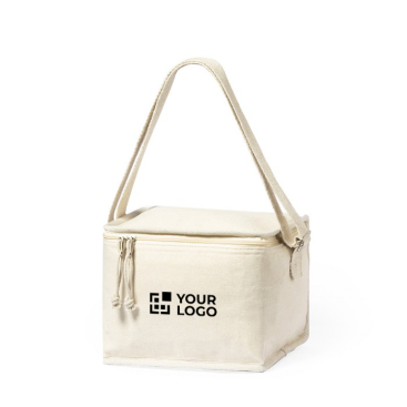 Isolierkühltasche aus Baumwolle mit Aluminium-Innenfutter 6L