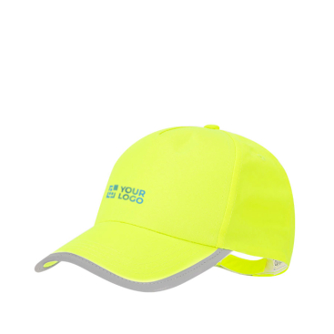Fluoreszierende Kindercap aus Polyester mit Klettverschluss