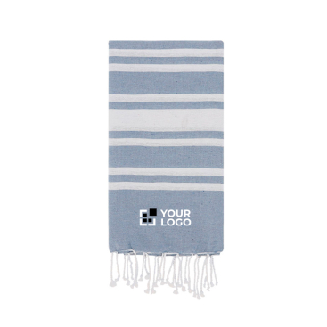 Pareo aus Baumwolle und Polyester mit Fransen, 150 g/m2