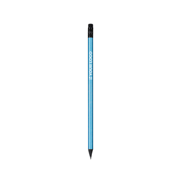 Metallic-Farbstift mit schwarzen Enden und schwarzer Mine