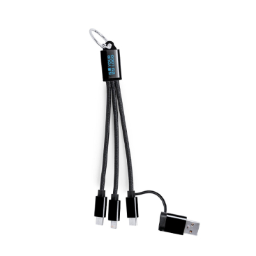 Ladekabel aus recycelten Materialien mit Karabiner