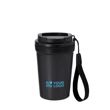 Becher mit Frosted-Finish und luftdichtem Deckel, 360 ml