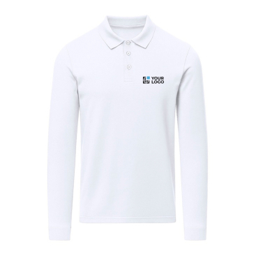 Unisex-Langarm-Polohemd aus Baumwolle 220 g/m2 