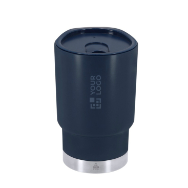 Doppelwandiger Thermobecher zum Mitnehmen mit Dosierer 380 ml