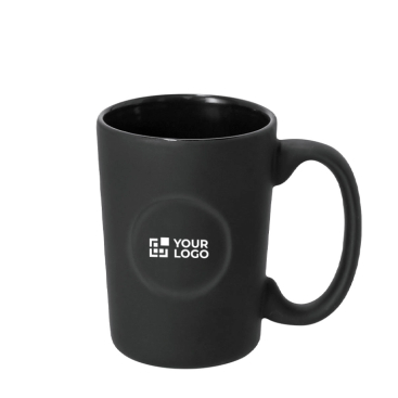 Keramiktasse mit matter Oberfläche und glänzender Veredelung, 400 ml