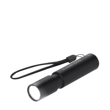 Taschenlampe aus recyceltem Aluminium mit Zoom und Akku