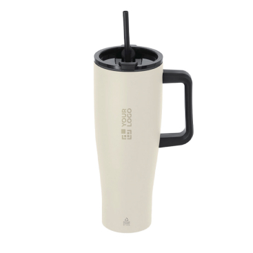 Thermobecher aus Edelstahl mit doppeltem Trinksystem 1,2 l