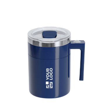 Edelstahl-Mixtasse mit Schiebedeckel 400 ml